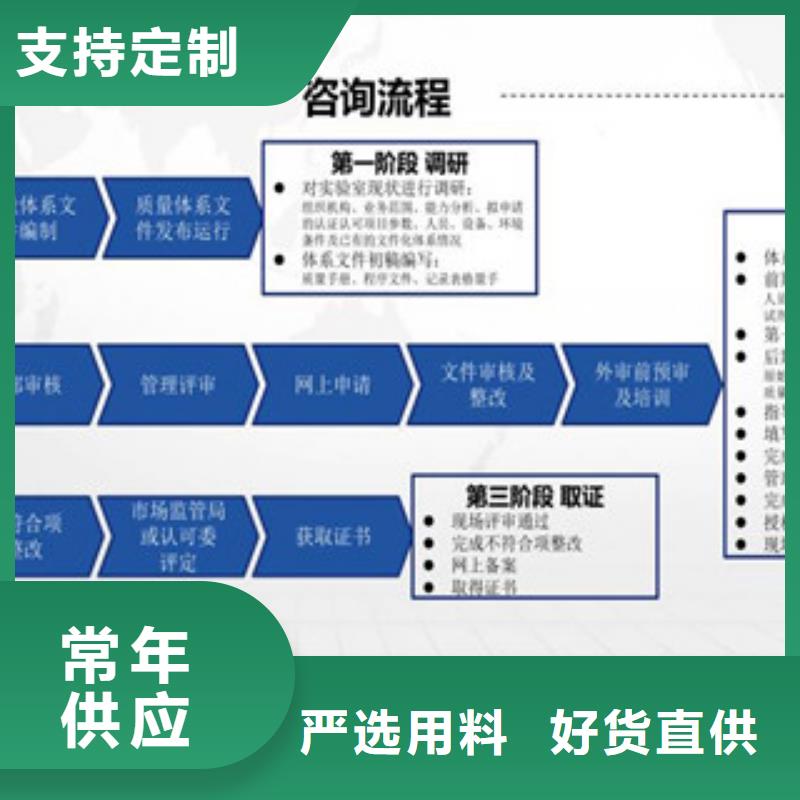 CMA资质认定CMA认证信誉有保证